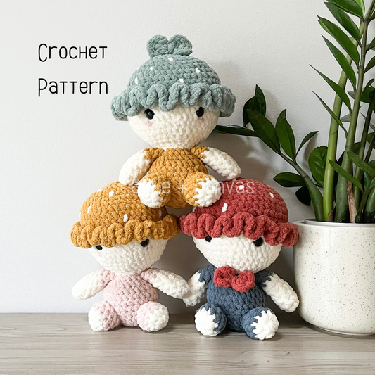 Toadstool Tots Crochet Pattern