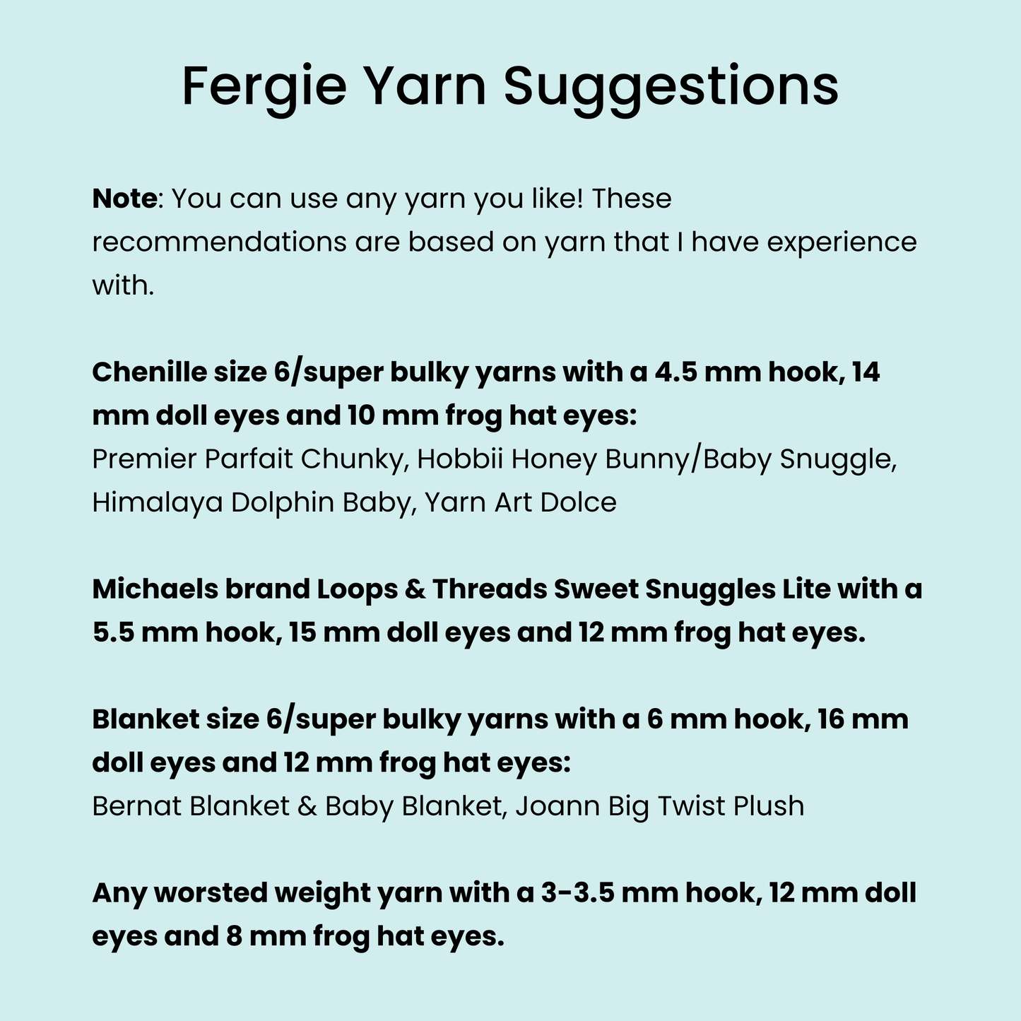 Fergie & Frogbert, Ragdoll Crochet Patterns