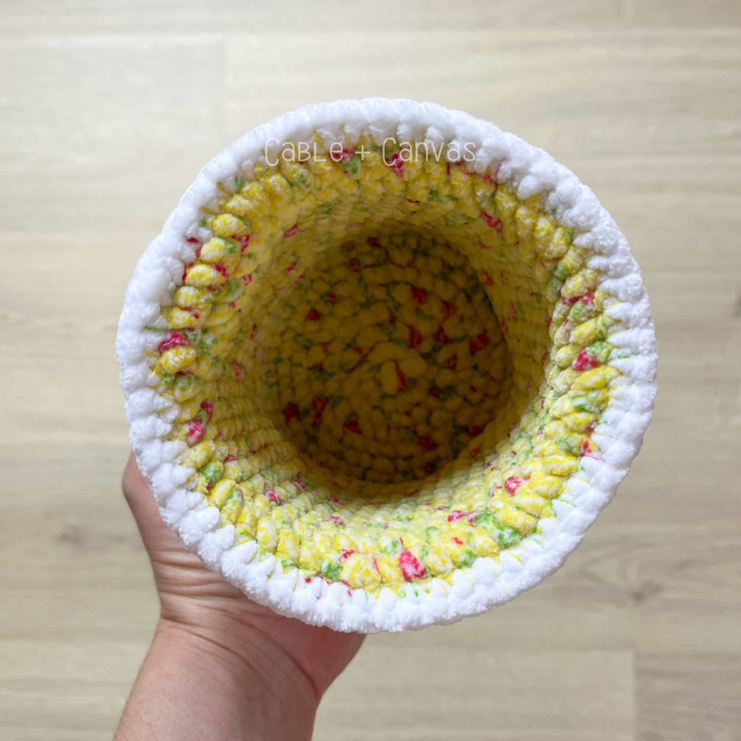 Toadstool Basket Crochet Pattern