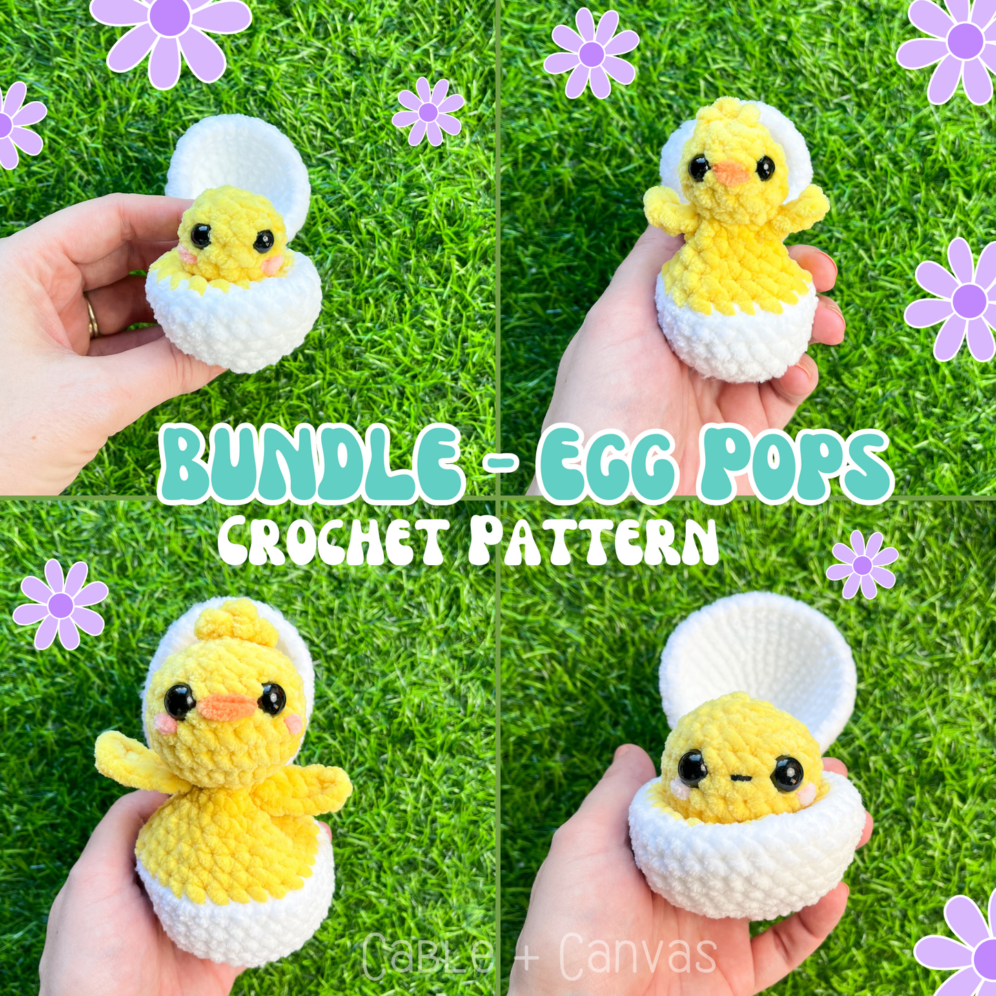 Itty Bitty + Jr. Egg Pops BUNDLE Crochet Pattern