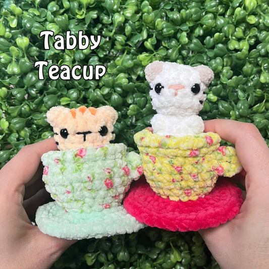 Tabby Teacup Crochet Pattern